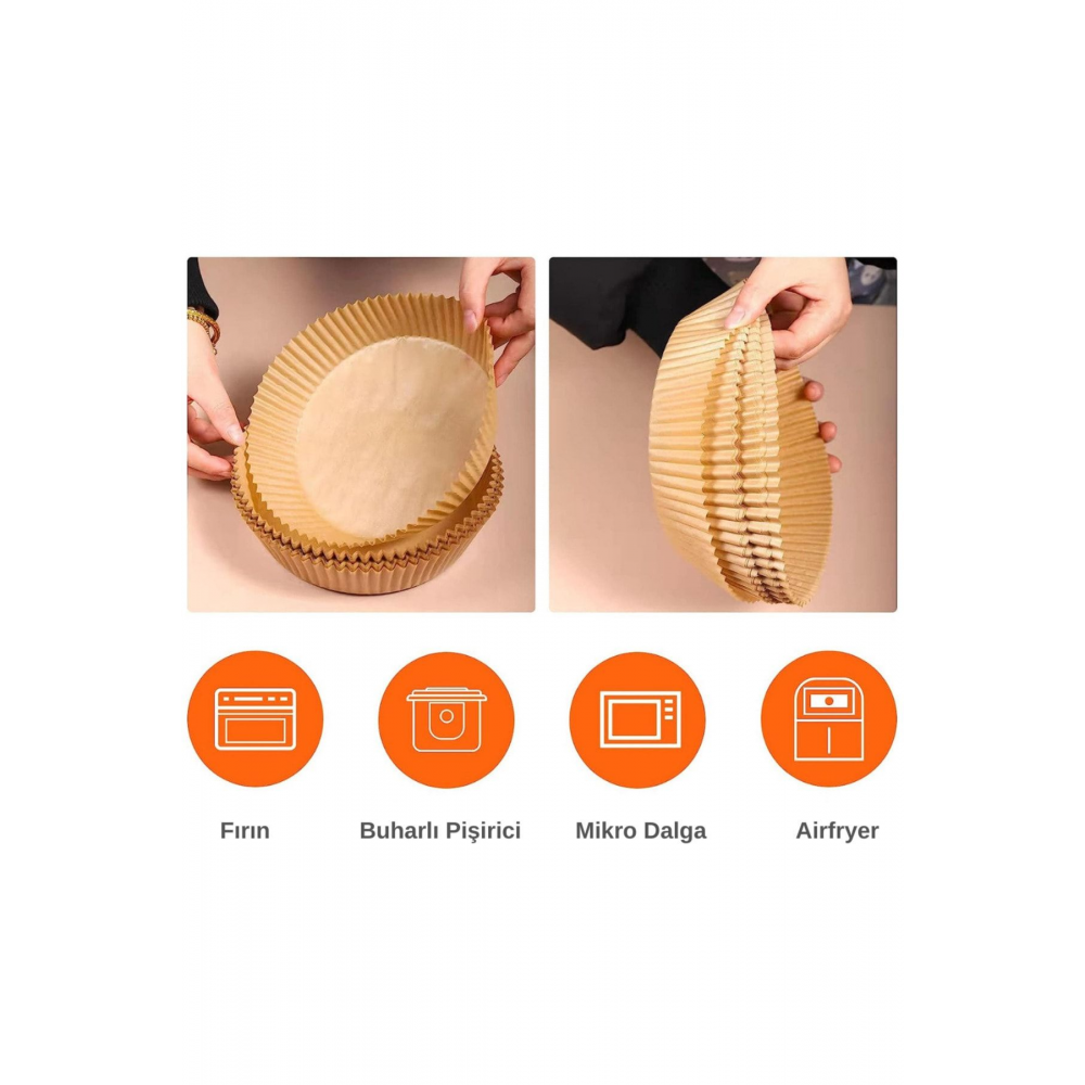 Xiaomi, Philips, Arzum, Tefal, Kumtel Uyumlu XXL Hava Fritözü Airfryer Pişirme Kağıdı