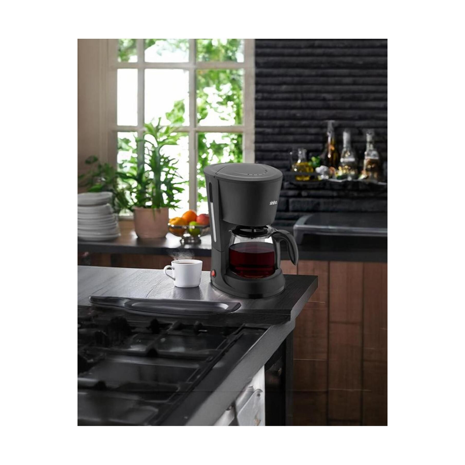 Filtre Kahve Makinesi - Cam Demlik - Scm-2953s - Siyah-beyaz Limited Edition