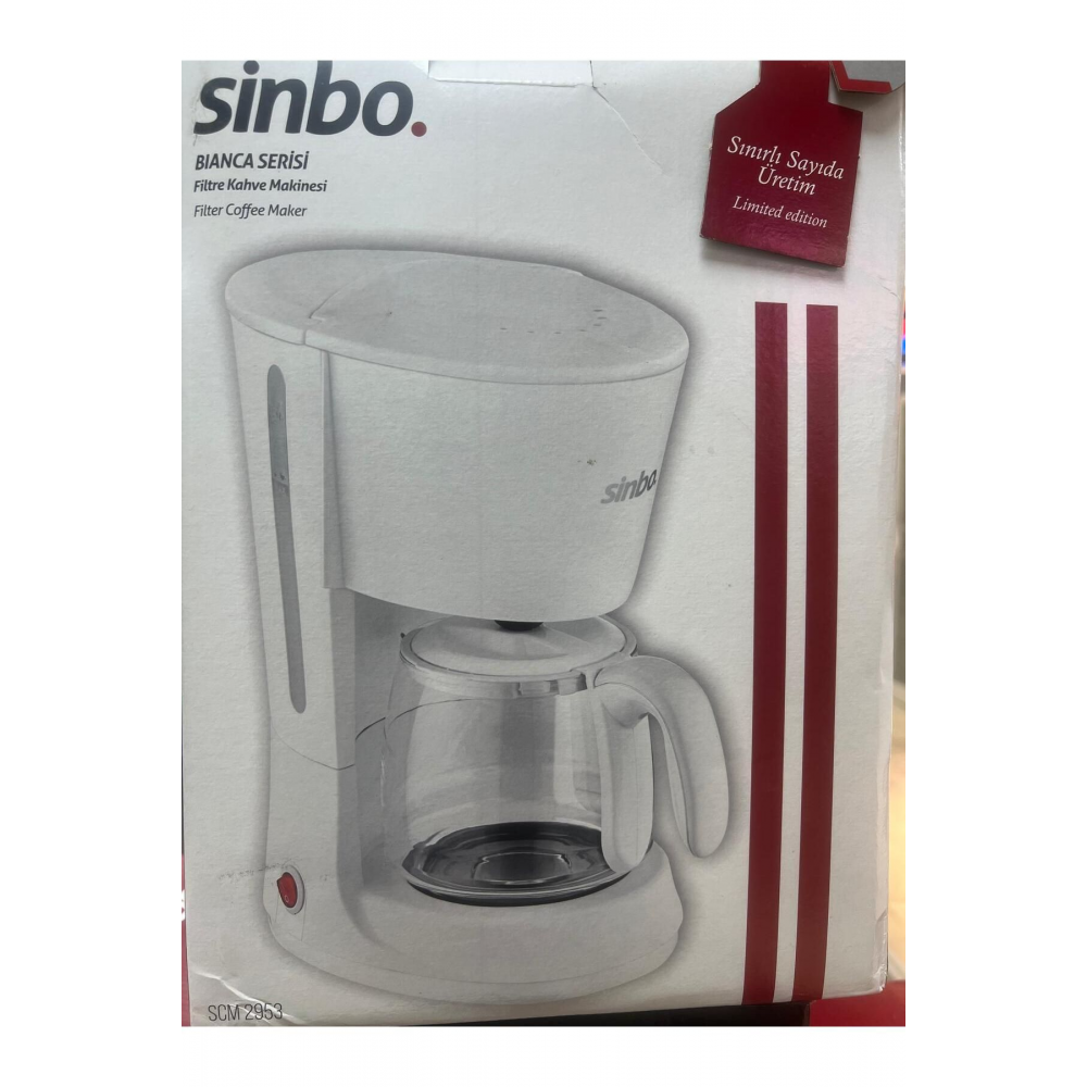 Filtre Kahve Makinesi - Cam Demlik - Scm-2953s - Siyah-beyaz Limited Edition