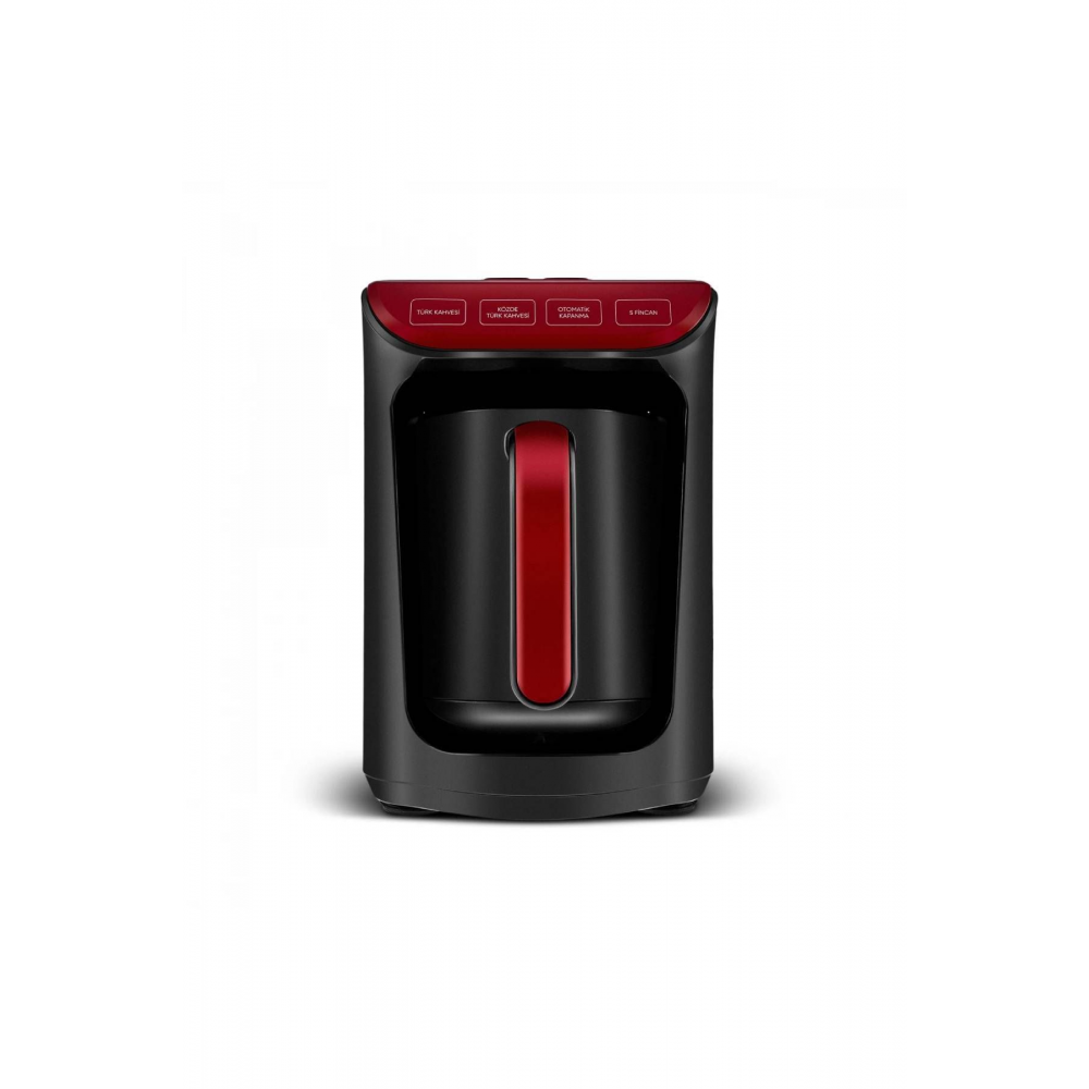 Hatır Közde Türk Kahvesi ve Türk Kahve Makinesi Kırmızı 5 Fincan Kapasiteli Bol Köpüklü