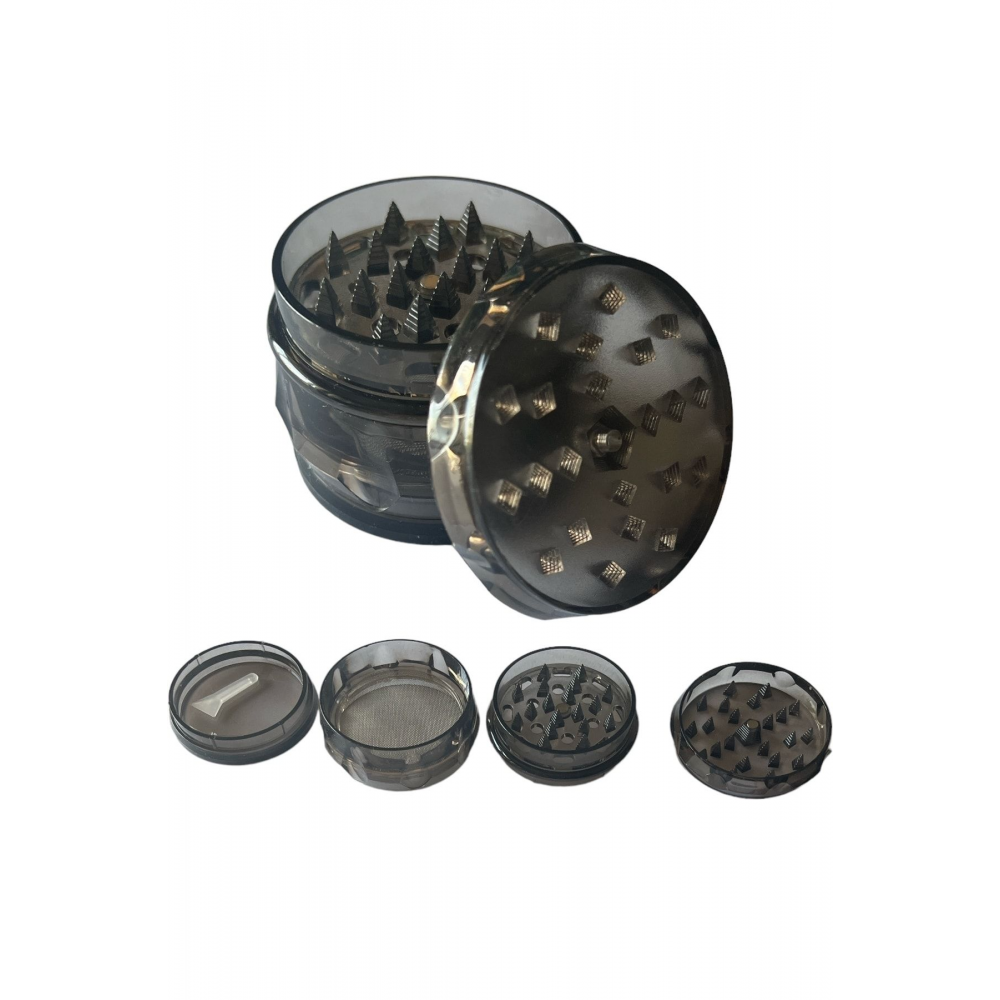 OP-02 PLASTİK GRINDER 4 Kat Tutun Baharat Öğütücü Parçalayıcı Mıknatıslı Gırgır