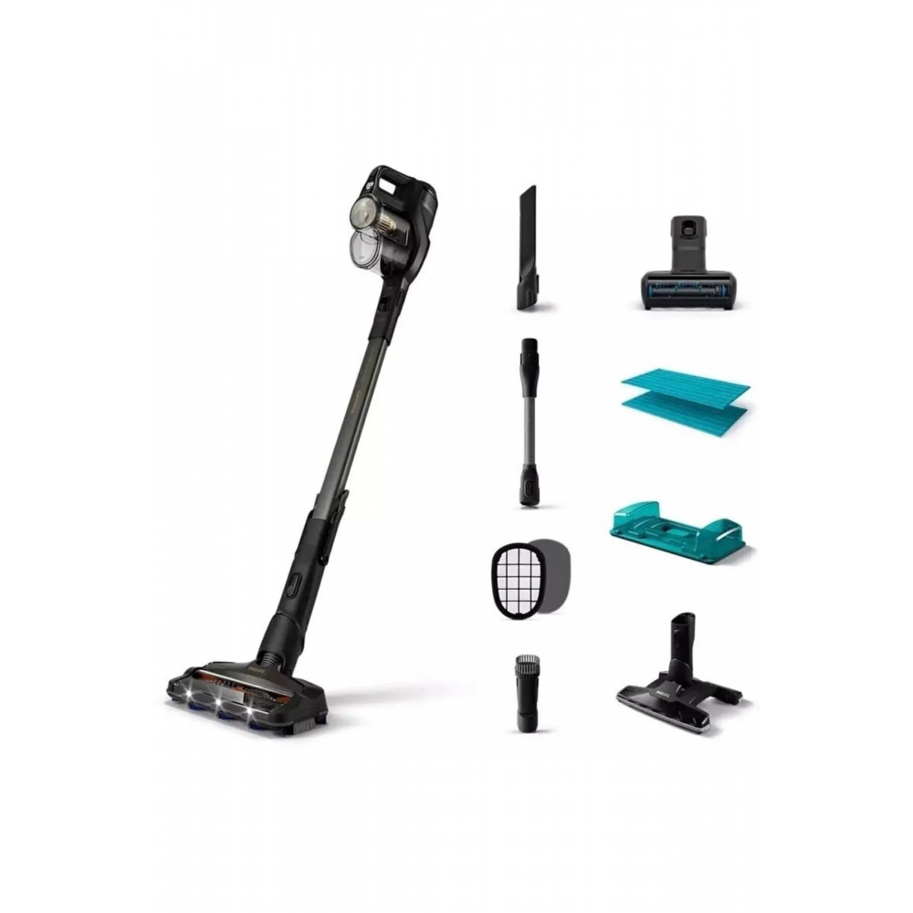 Speedpro Max Aqua Plus Kablosuz Dikey Süpürge, Aqua Başlık, Led Başlık,  XC8349/01