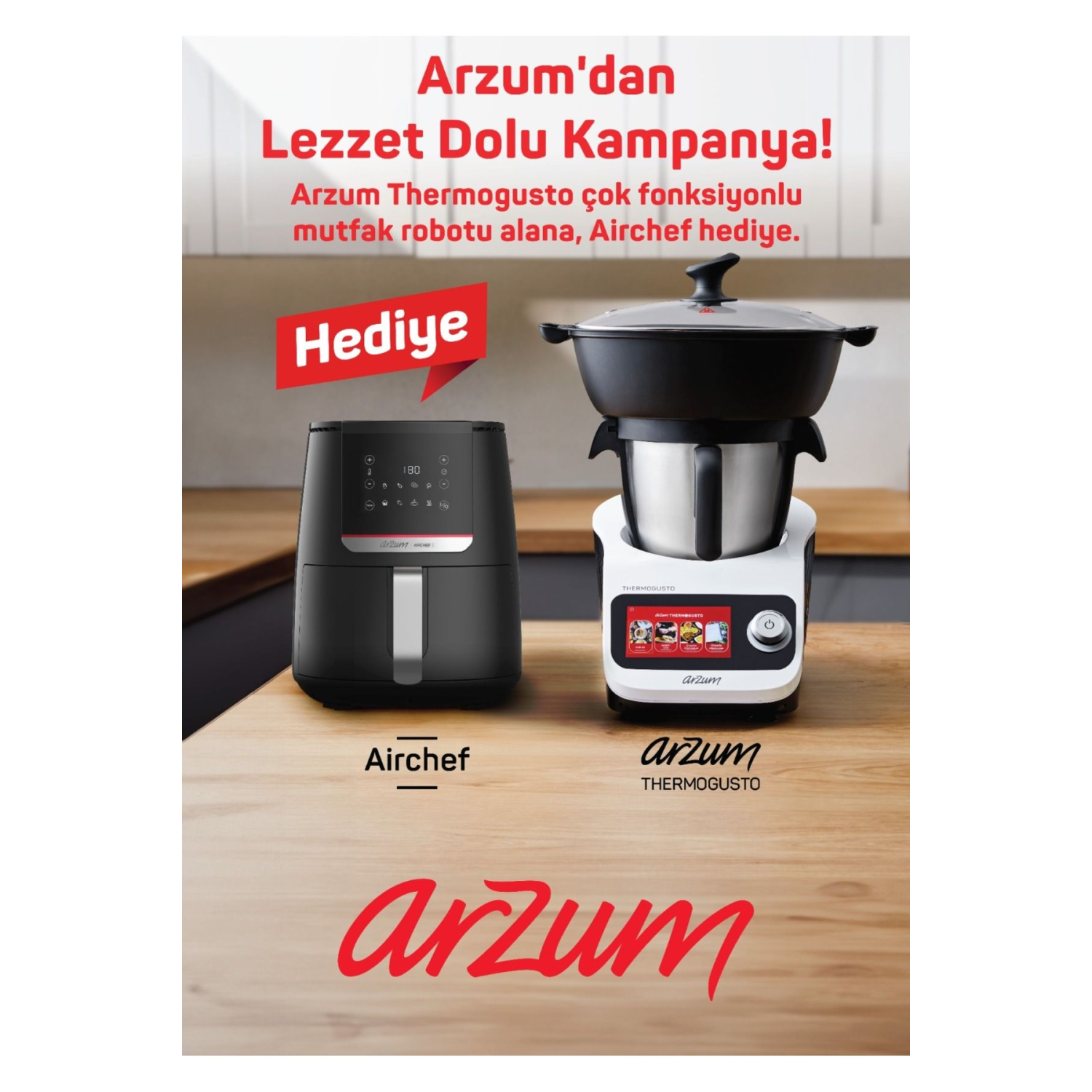 AR1181 Thermogusto Çok Fonksiyonlu Akıllı Mutfak Robotu Hediyeli