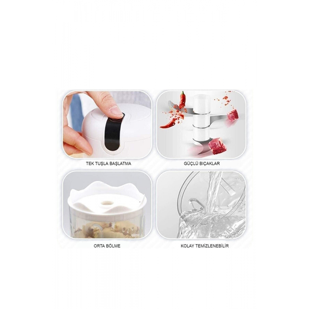 Dn3559 Şarjlı Gıda Doğrayıcı Mini Blender