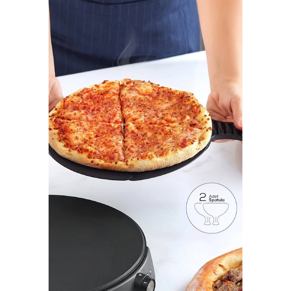 Gastro 10 in 1 Pizza Lahmacun ve Tandır Ekmeği Makinesi Biodiamond Matte Black