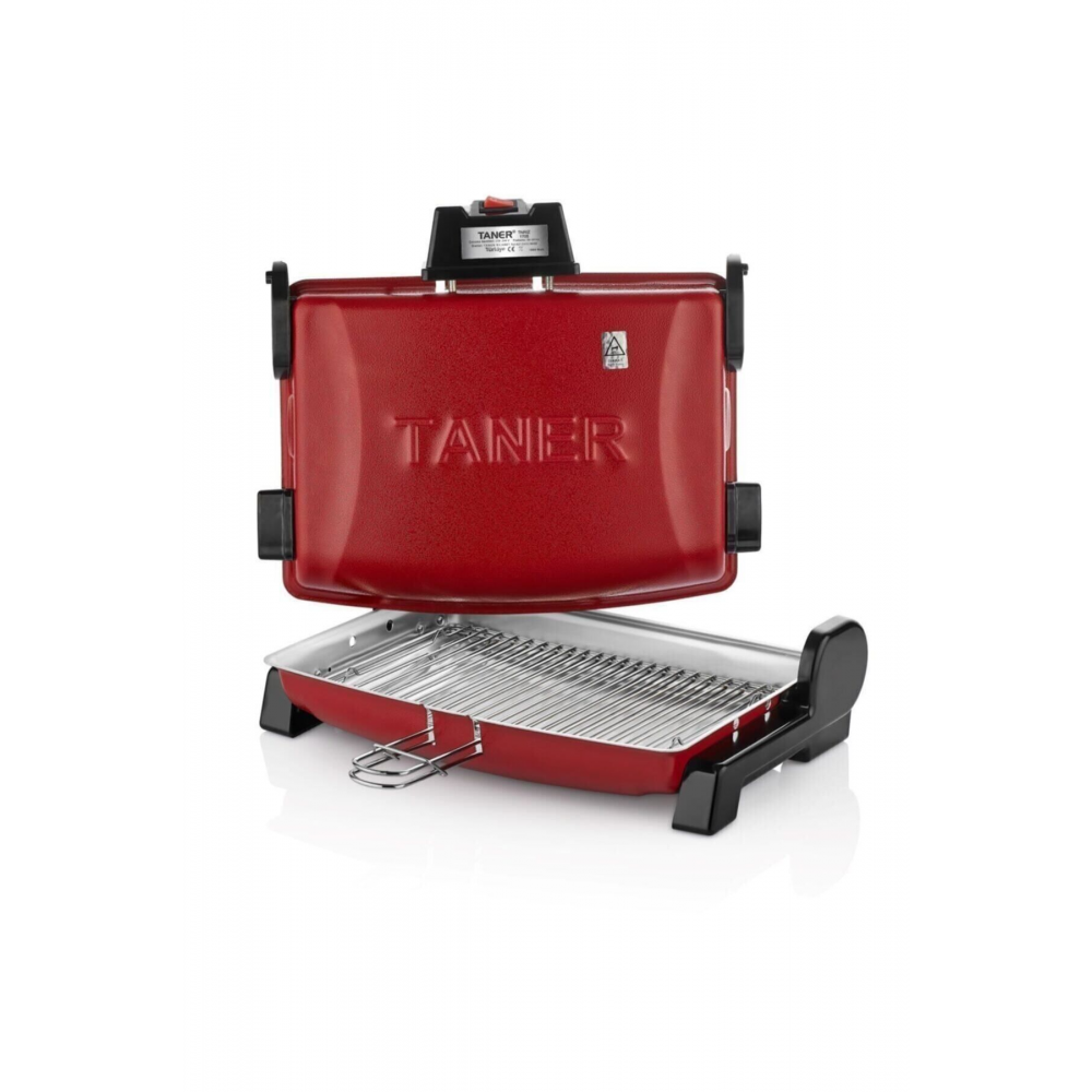 Kebapçı Elektrikli Izgara Mangal Çift Telli Barbekü Kırmızı 1705