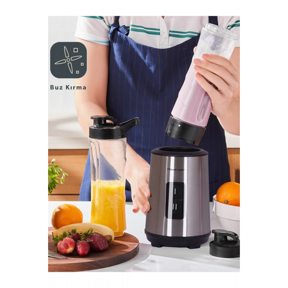 Fitmix Kişisel Smoothie Blender Kişisel Blender 600ml Meyve Sıkacağı