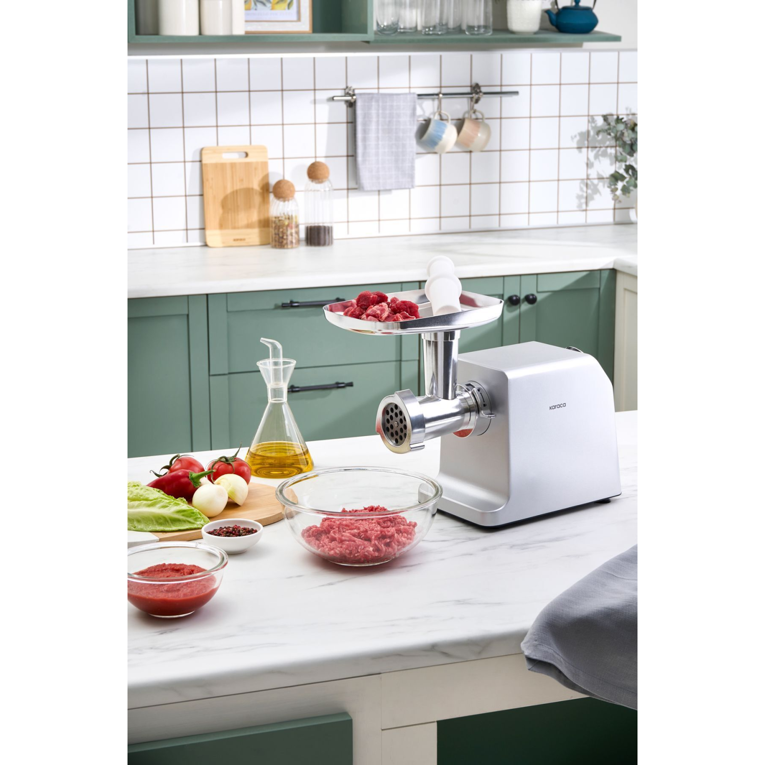 Salça ve Sucuk - Sosis Aparatlı Kıyma Makinesi Inox