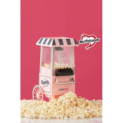 Mutfaksever Pembe Mısır Patlatma Popcorn Makinesi