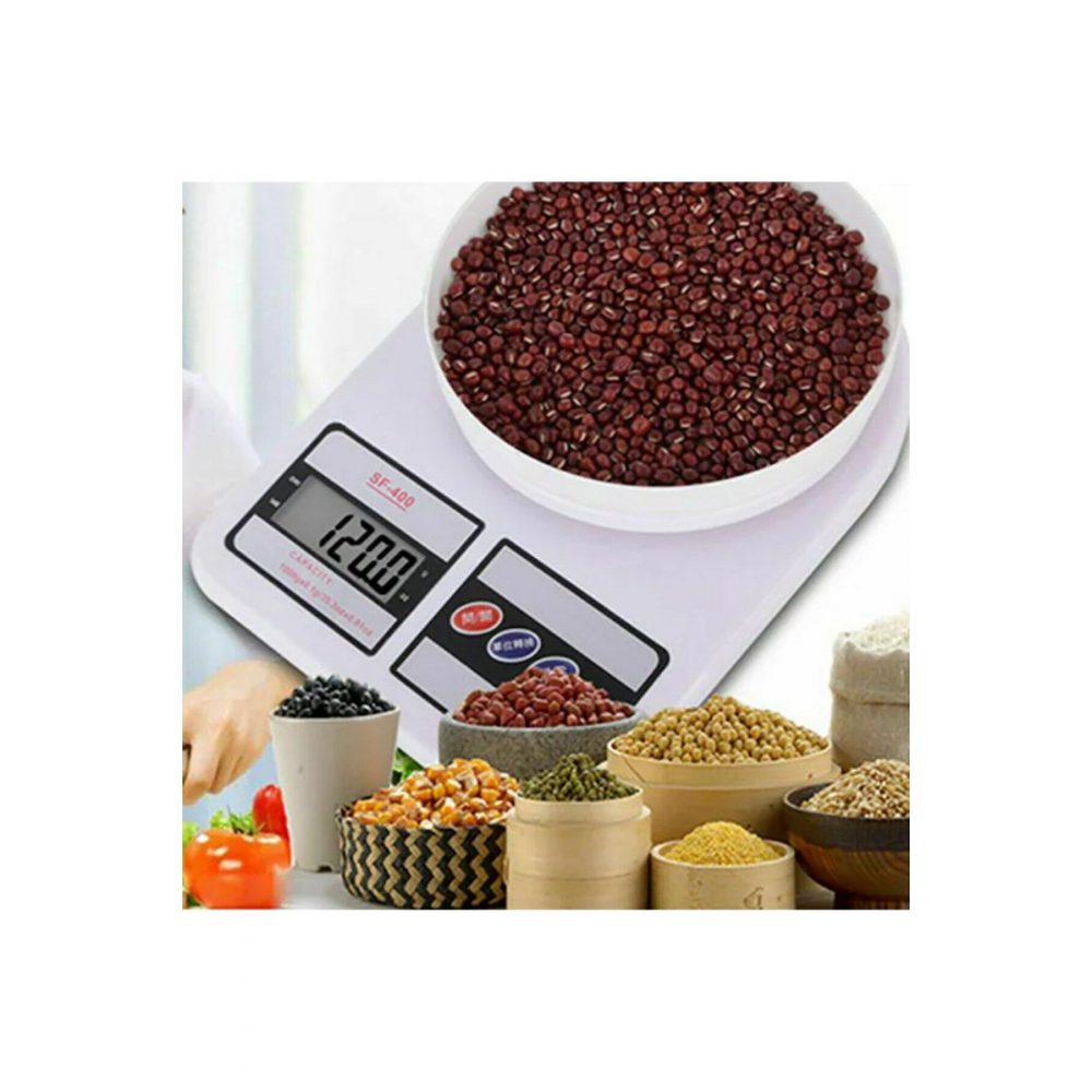 Dijital Hassas 10 Kg Mutfak Terazisi Tartısı Lcd Ekranlı