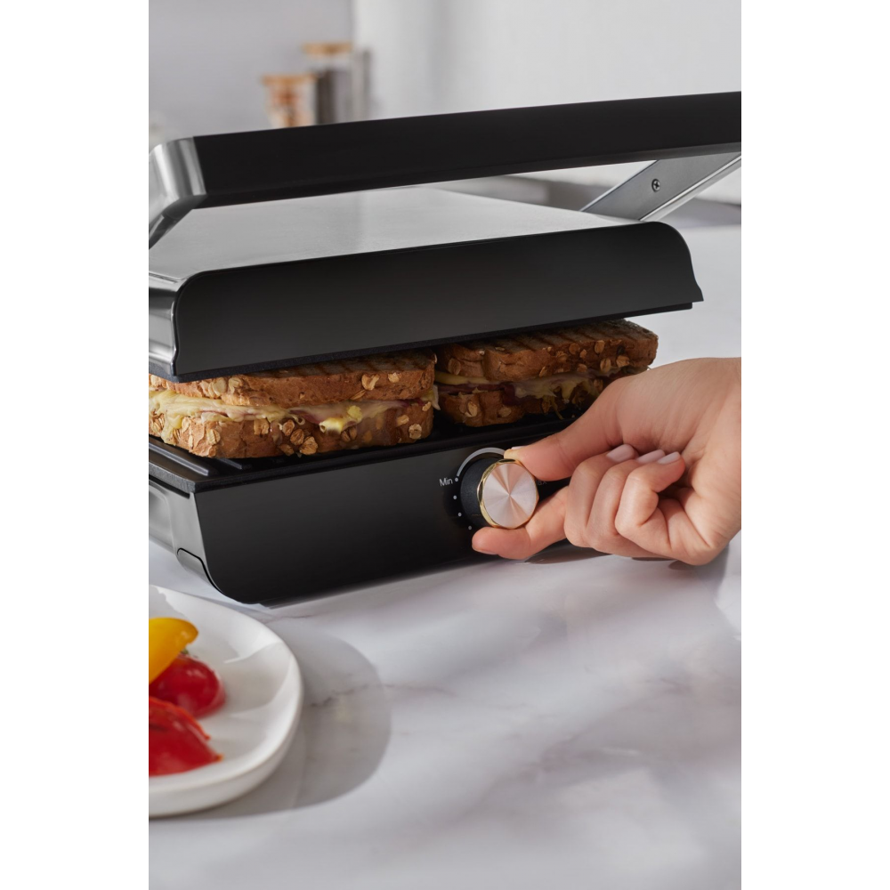 Grilliant 1346h Inox Gövdeli Döküm Plakalı Tost Ve Izgara Makinesi