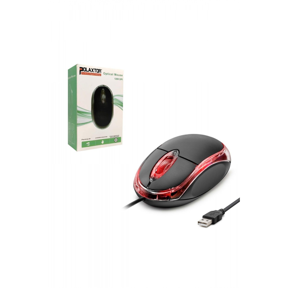 Kablolu Mouse 1200dpı Işıklı Gym-01