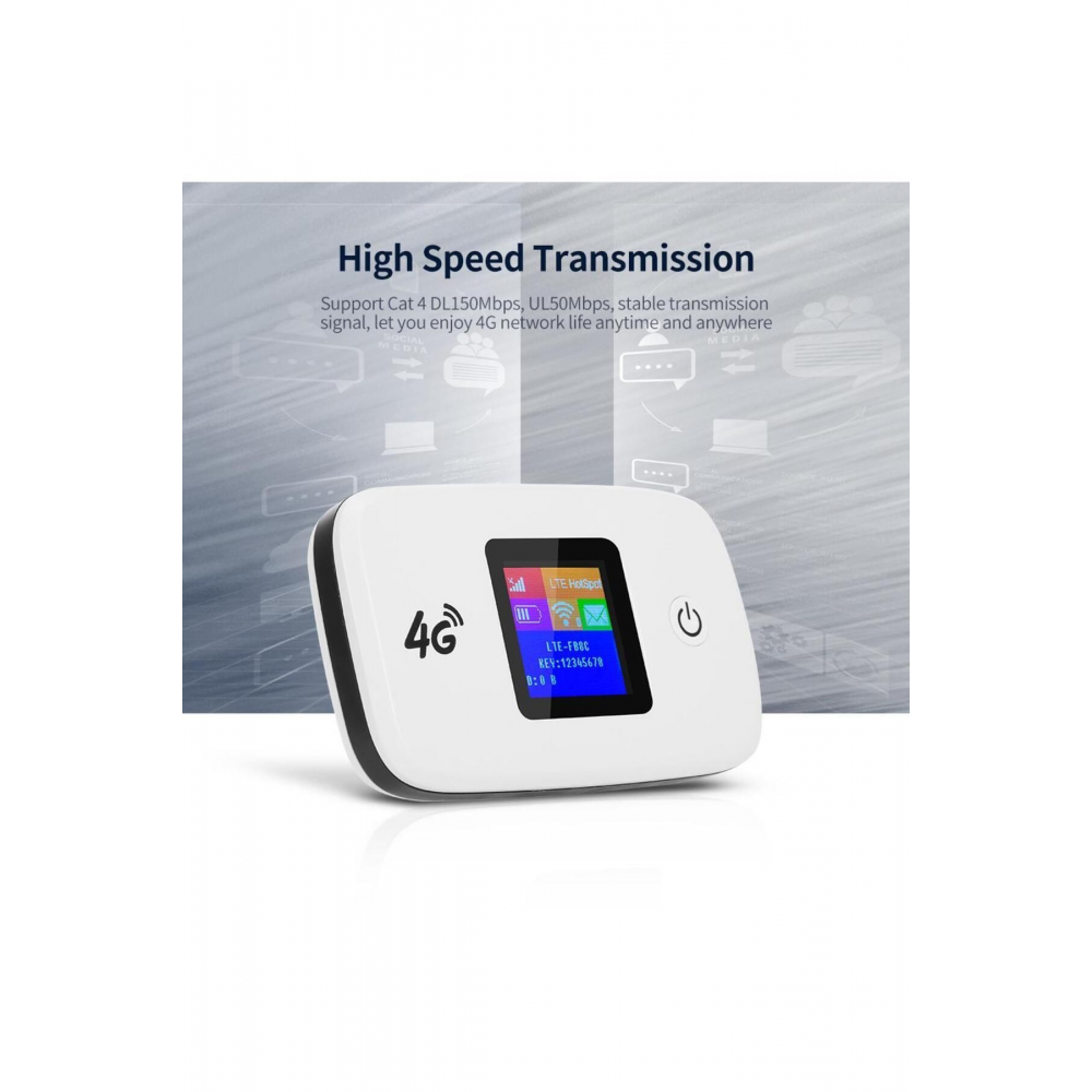 Tüm Hatlarla Uyumlu 4g Taşınabilir Lte Mobile Modem 150mbps 3000mah Btk Kayıtlı