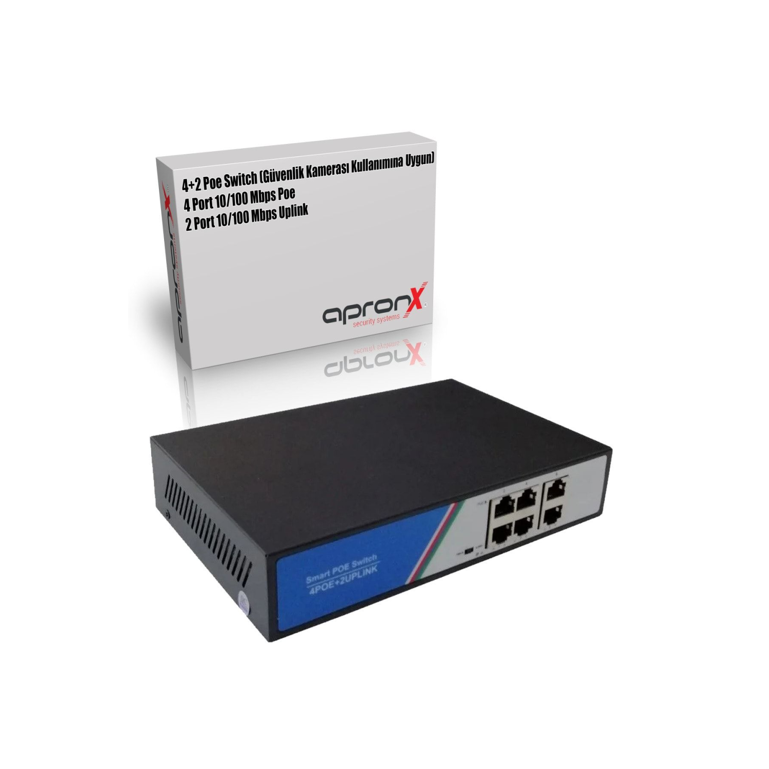 4 Port Poe 78w Switch 10/100 4 Poe 2 Uplink