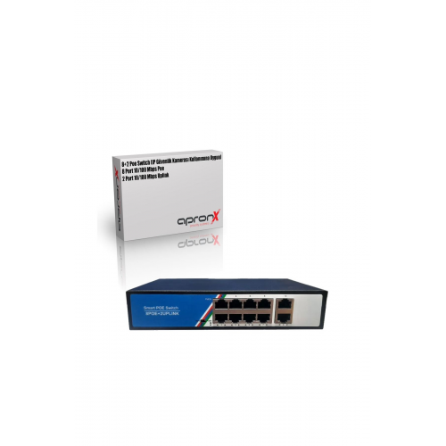 8 Port Poe Switch 125w Switch 10/100 8 Poe 2 10/100 Uplink Power On Ethernet