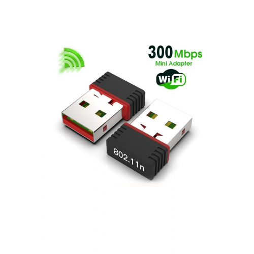 Usb Wifi Adaptörü 802.11n Anten 300 Mbps Usb Kablosuz Alıcı Dongle Ağ Kartı Masaüstü Güçlendirici