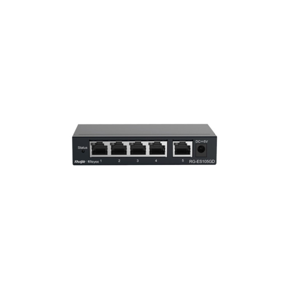 Rg-es105d 5 Port 10-100 Switch Metal Kasa