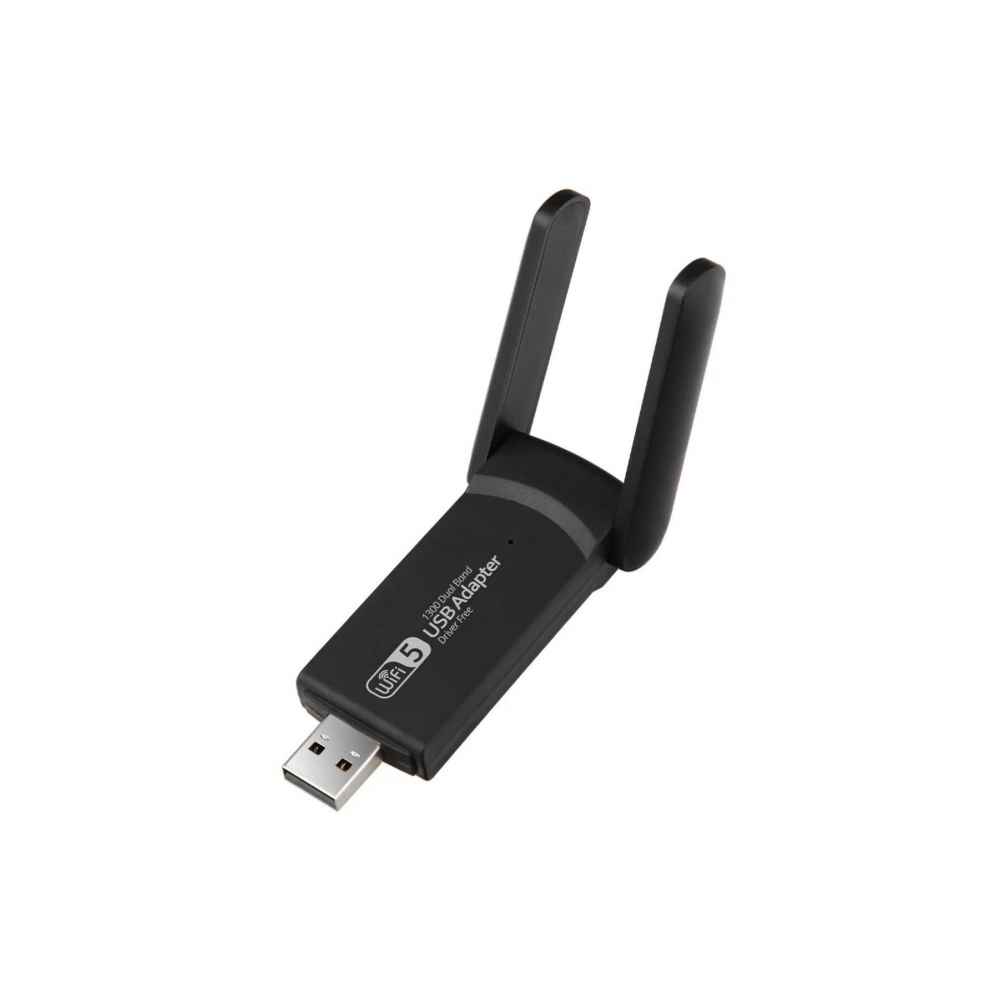 1300 Mbps Dual Band Usb 3.0 Adaptör Kablosuz Wifi Alıcı 2.4ghz 5ghz New Free Windows 7/8/10/11