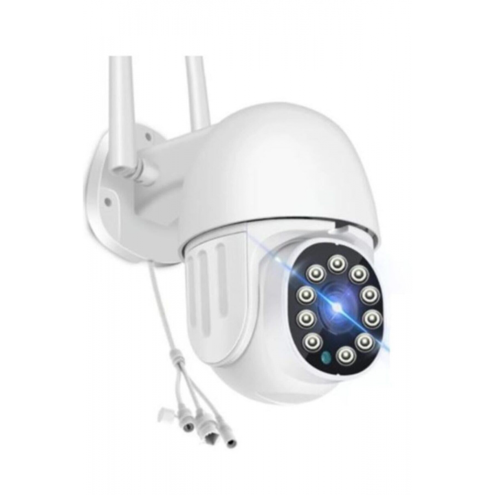 360° Wifi Ip Güvenlik Kamera Gece Görüşlü Sensörlü Harekete Duyarlı 1080p Ip Dış Kamera