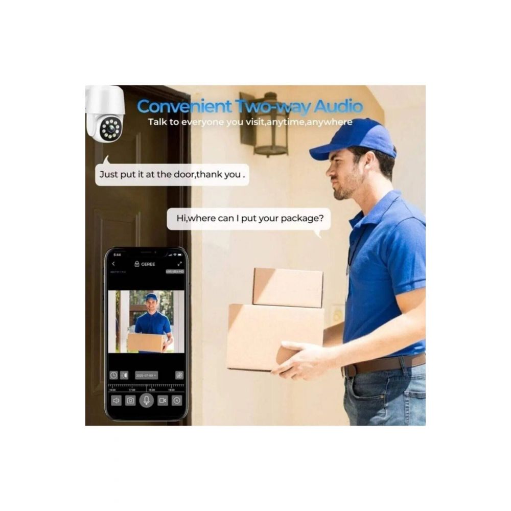 Glr Tech Ec101 Speed Dome Ip Kamera Hareketli Dış Mekan Kamerası Güvenlik Kamerası