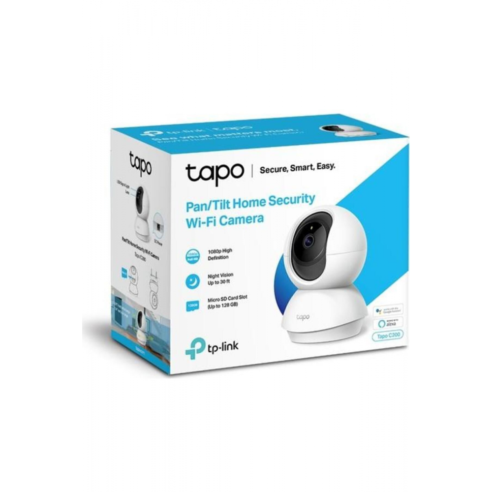 Tapo C200 1080p Fhd İç Mekan Wi-fi Güvenlik Kamerası Hareket Tespit Ve Takibi 360D 9m Gece Görüşü