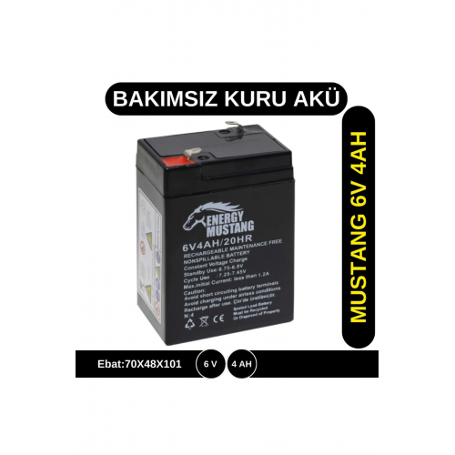 6v 4ah Kuru Tip Akü - Işıldak Aküsü, Terazi Aküsü