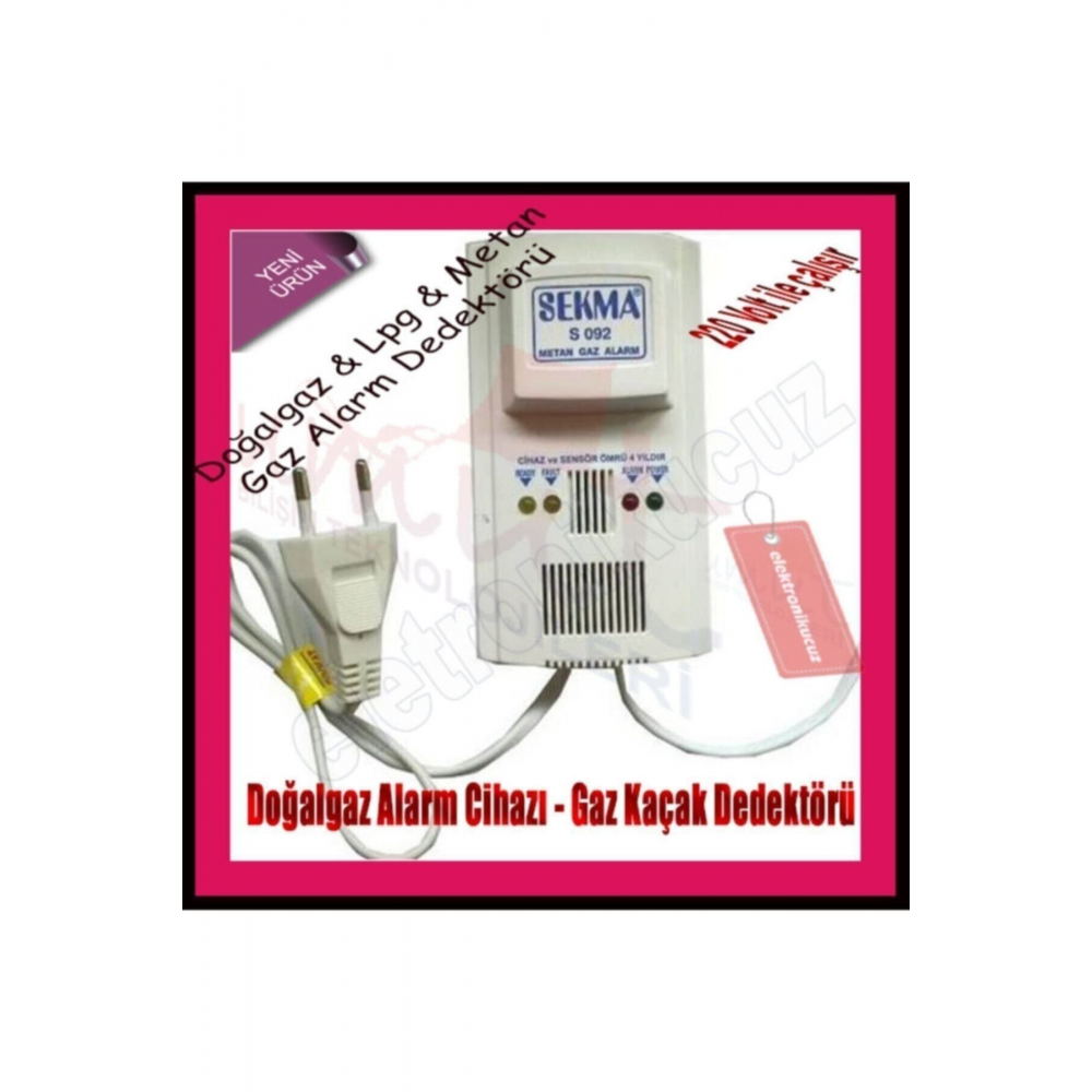 Metan Gaz Alarm Dedektörü , Doğalgaz Alarm Dedektörü Gaz Alarm Cihazı Lpg Alarmı