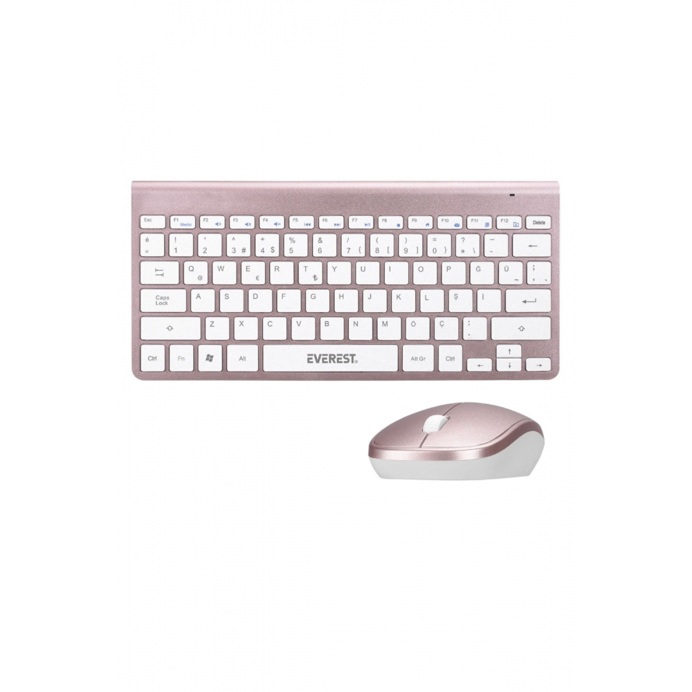 Klavye Mouse Seti Kb-bt72 Elıte Rose Gold Ultra Ince Kablosuz Q