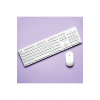 Retro Kablosuz Klavye & Mouse Set (white)