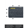 K380 Klavye Bluetooth Türkçe Multi-Device Kompakt Kablosuz Siyah