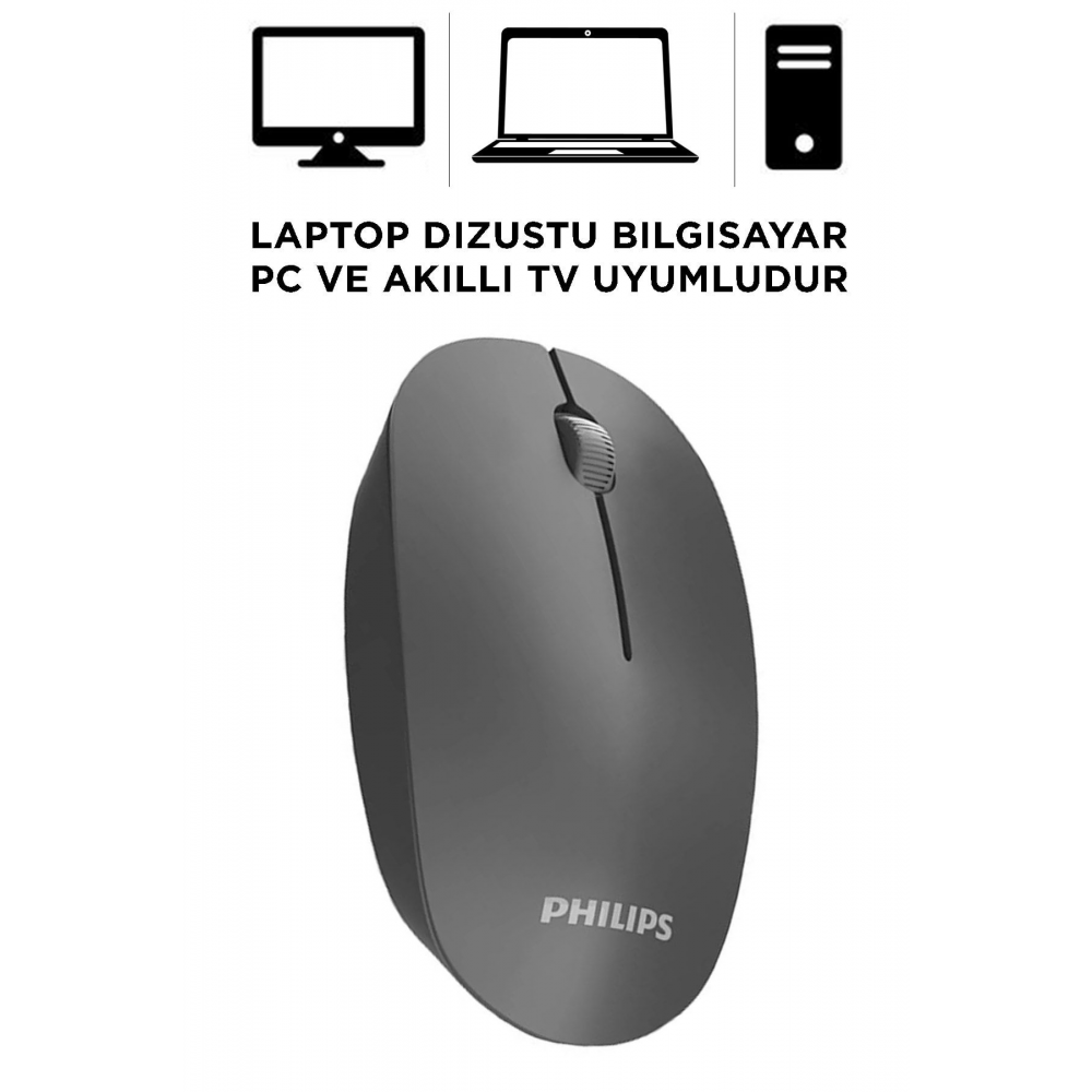 M221 Sessiz Kablosuz Wireless Mouse 2.4Ghz 1600 Dpi Siyah ( Usb alıcısı kapağın içindedir )