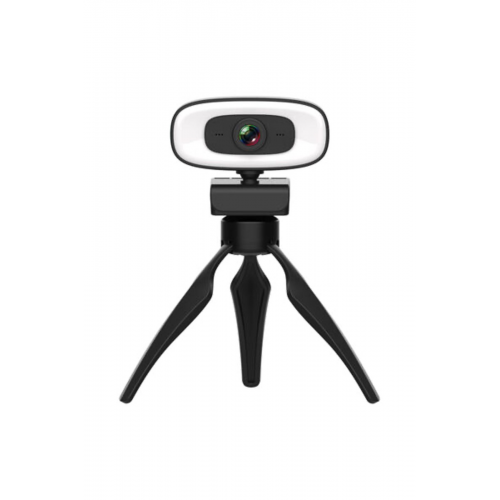 Webcam Yayıncı 2k Full Hd 60fps Işıklı 2560*1440p Çözünürlük 360* Dönebilen Bilgisayar Kamerası