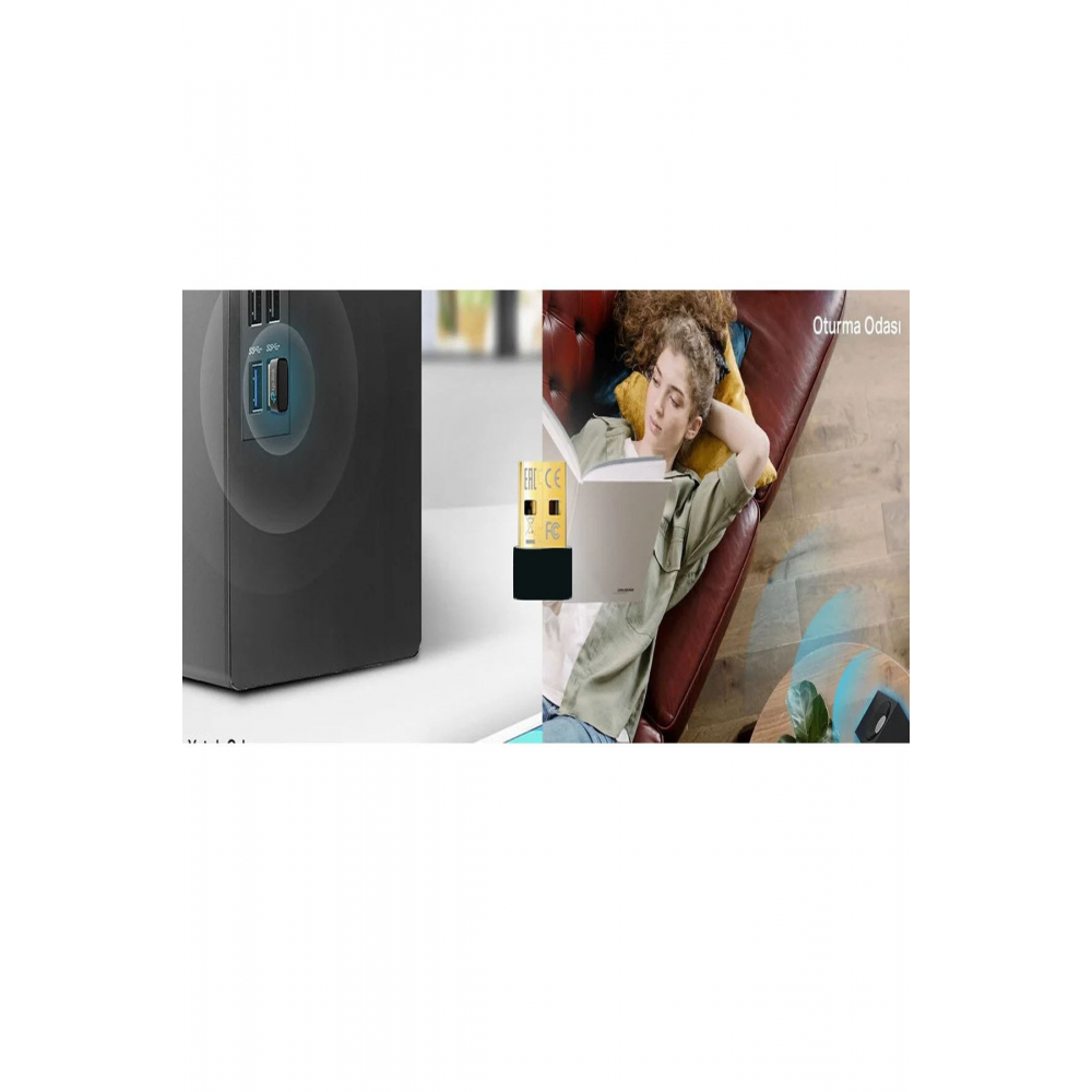 Masaüstü Bilgisayar Bluetooth Aparatı Çevirici Dönüştürücü Mini Bluetooth Adaptör Dongle 5.1 Yeni