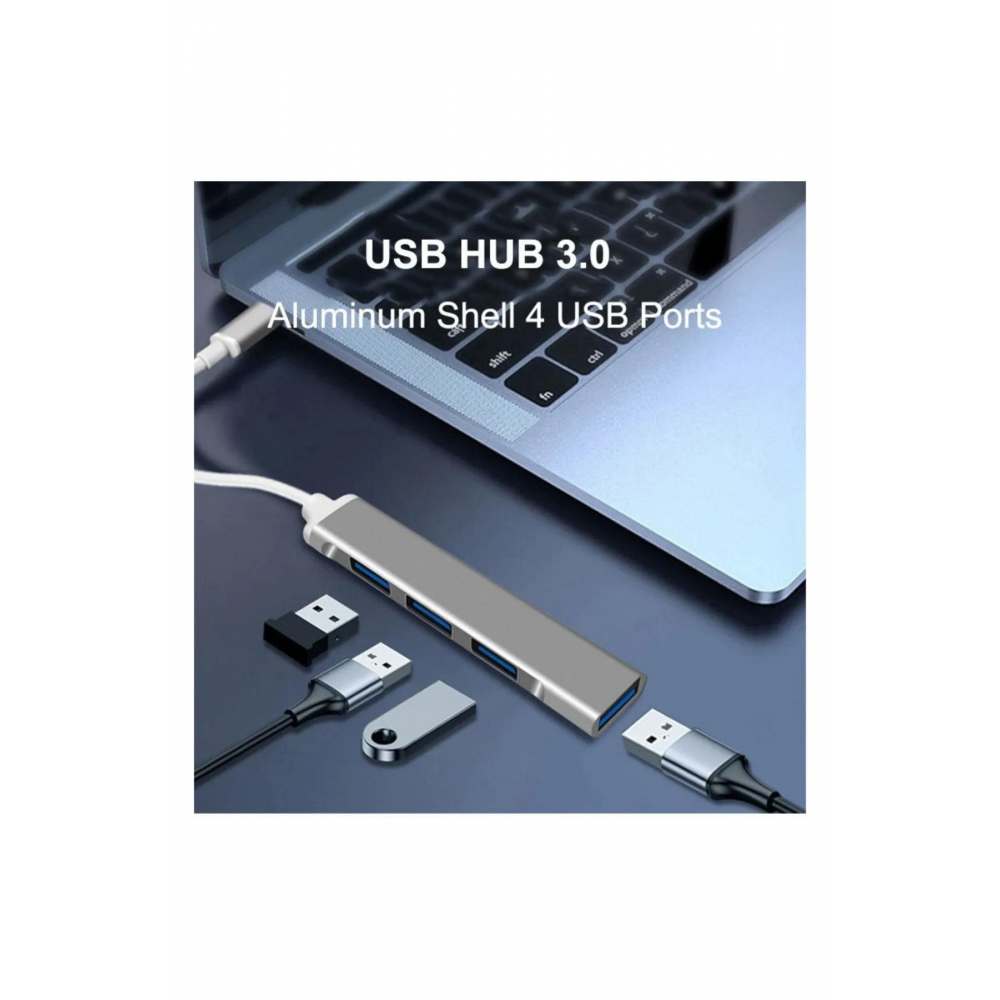 Type-c To Usb Hub 4 Port Çoklayıcı Macbook Ile Uyumlu Çoğaltıcı Type C To Usb Converter Hub