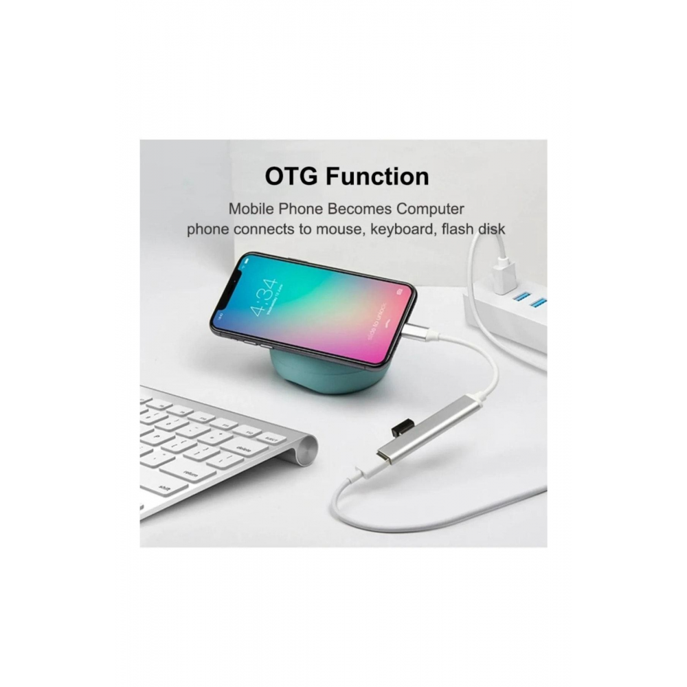 Type-c To Usb Hub 4 Port Çoklayıcı Macbook Ile Uyumlu Çoğaltıcı Type C To Usb Converter Hub