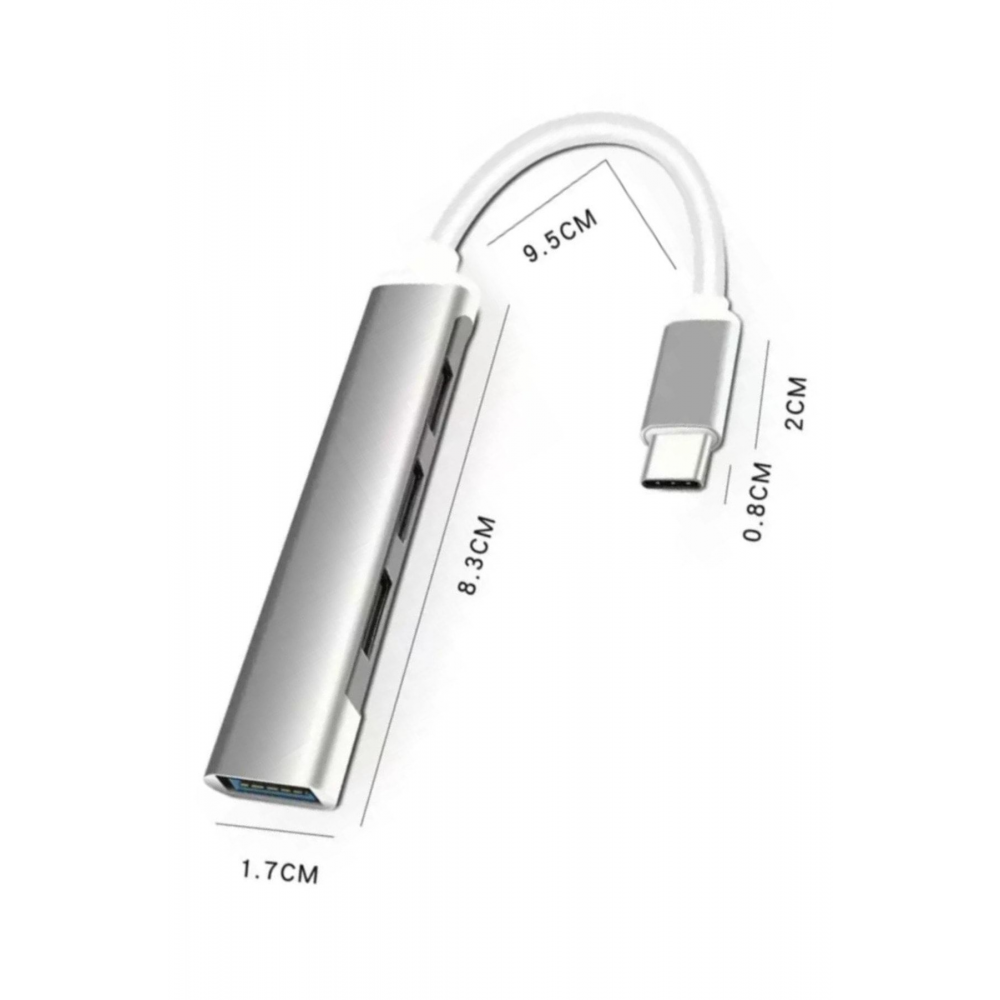 Type-c To Usb Hub 4 Port Çoklayıcı Macbook Ile Uyumlu Çoğaltıcı Type C To Usb Converter Hub