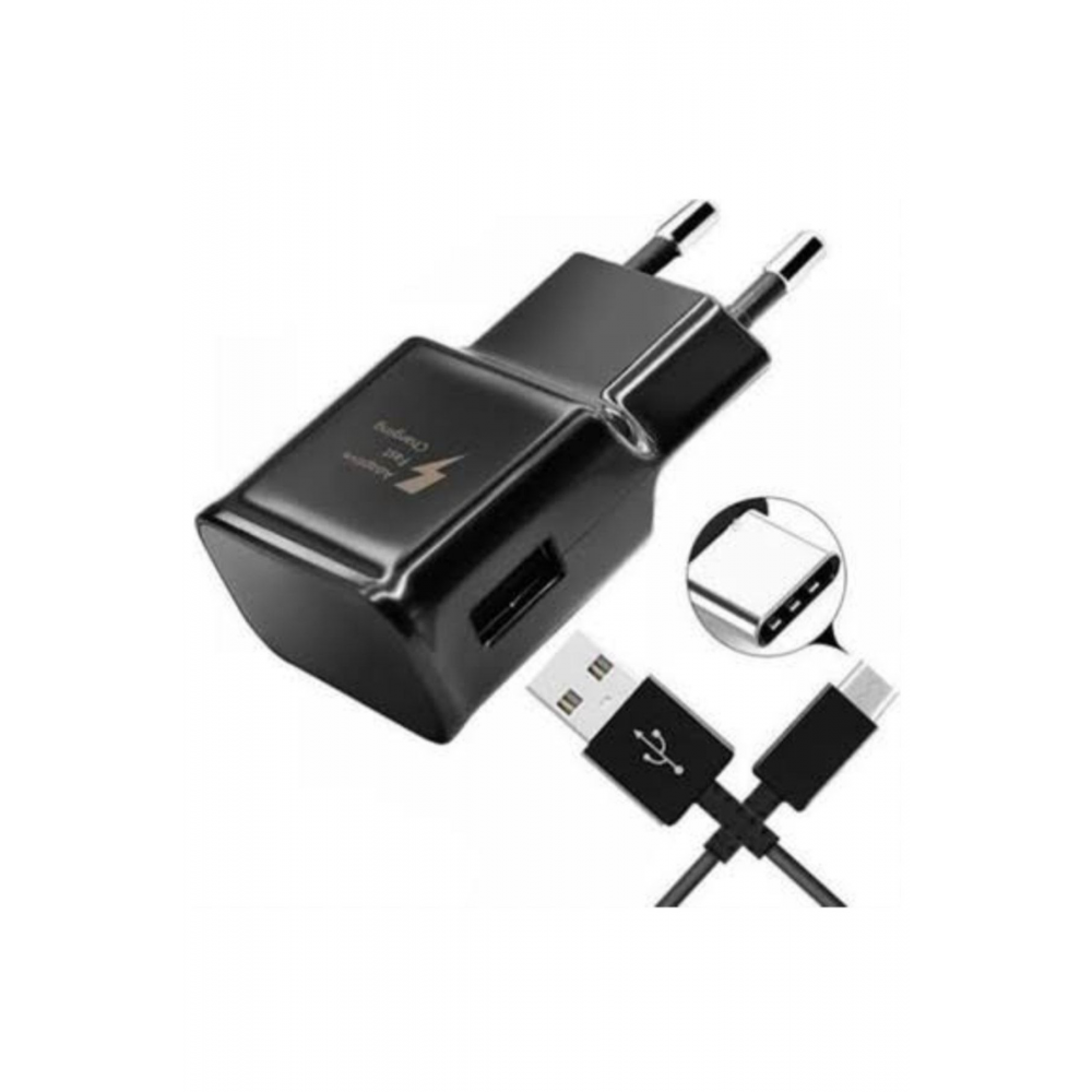 Galaxy S8/s9 Plus/a20/a21s/a30/a31/a50/a51/note10 Type-c Orjinal Hızlı Şarj Aleti 15w Siyah