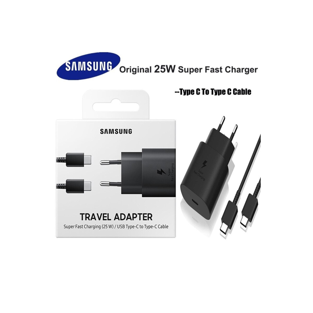 Galaxy S21/s21+/s21 Ultra Type-c 25wat Orjinal Şarj Aleti Cihazı Adaptörü Siyah