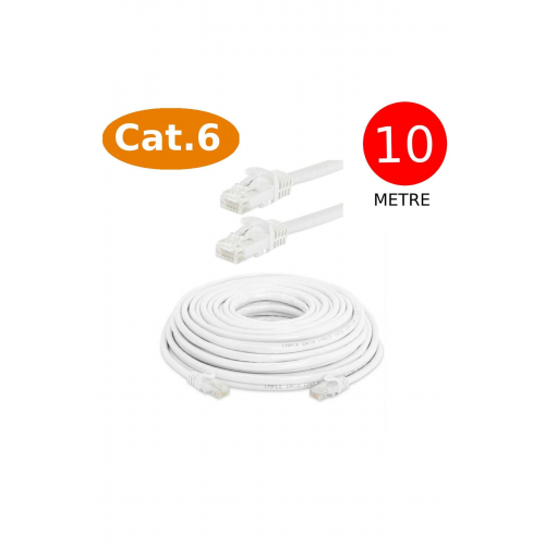 Cat6 Network Internet Ethernet Bilgisayar Kablosu Rj45 - Rj45 10 Metre Patch Kablo