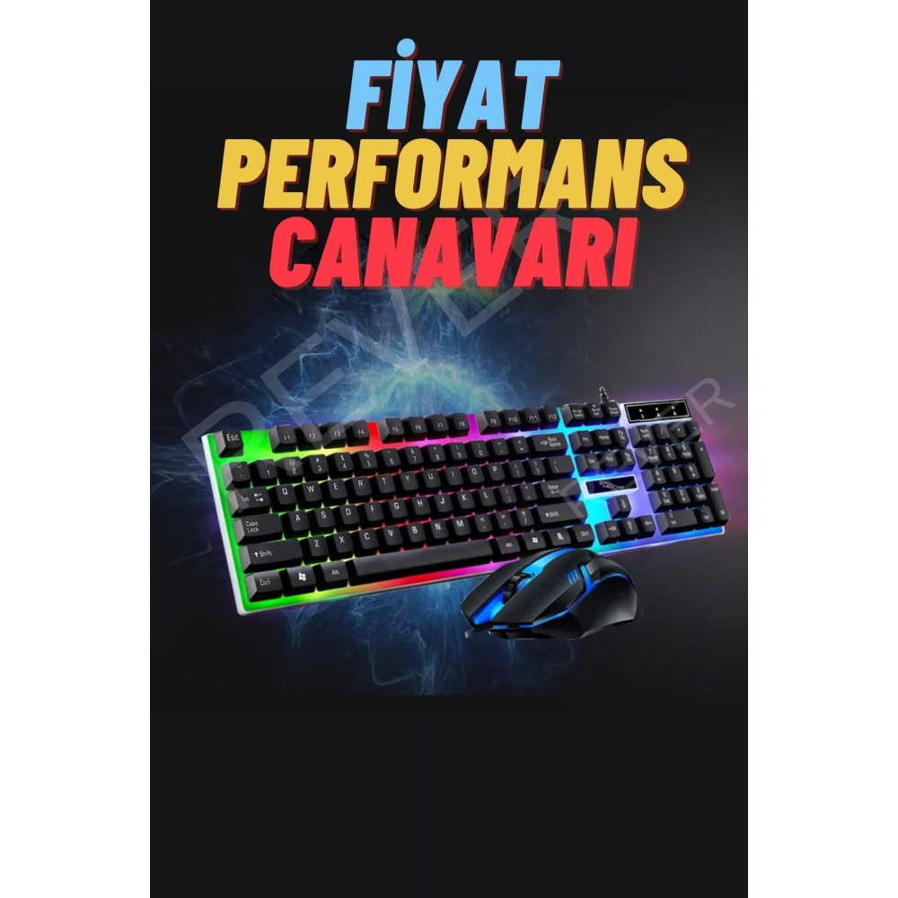 Led Işıklı Gaming Oyuncu Klavye & Mouse Seti