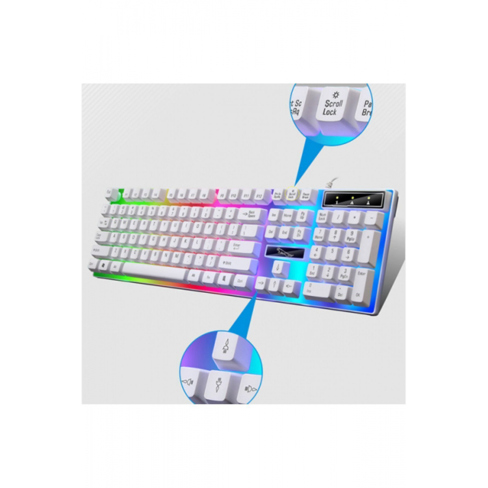 Rgb ışıklı Hassas gaming klavye ve mouse seti gecikmesiz oyuncu klavye mouse seti