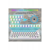 Trol Blue Switch Mini Rgb Oyun Klavyesi Gaming Mekanik 62 Tuşlu 18 Rgb Led Usb Tip-c Kablosu Beyaz