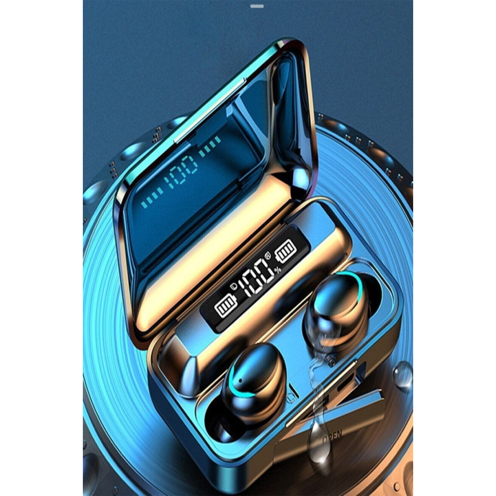 Dokunmatik Kablosuz Bluetooth Oyuncu Ve Müzik Kulaklığı 2000mah Powerbank Ios&android Uyumlu F9-55