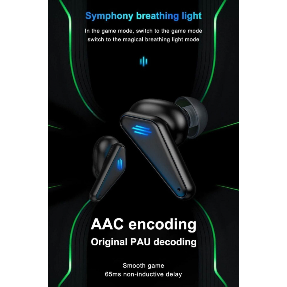 K55 Işıklı Oyuncu Kulaklığı Mikrofonlu Kablosuz Bluetooth V5.0