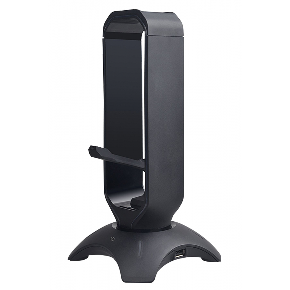 Rm-h66 Guard Siyah Rgb Işıklı 2*usb Port Kulaklık Için Stand