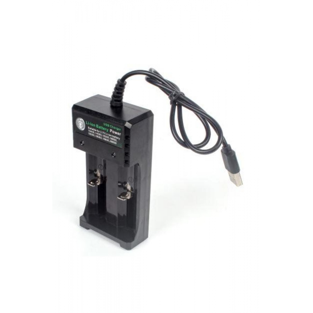 2 Yuvalı 3.7v Li-ion Pil Şarj Aleti - 18650,26650,10440,14500,16340,16650,18350,18500 Pil Şarj Aleti
