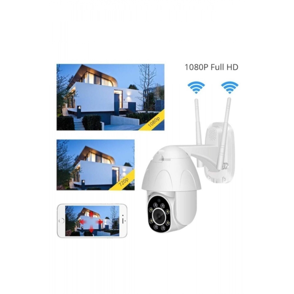 Motorlu Ip Kamera + 1080p Speed Dome Ptz 2mp Dış Mekan Ip Kamera
