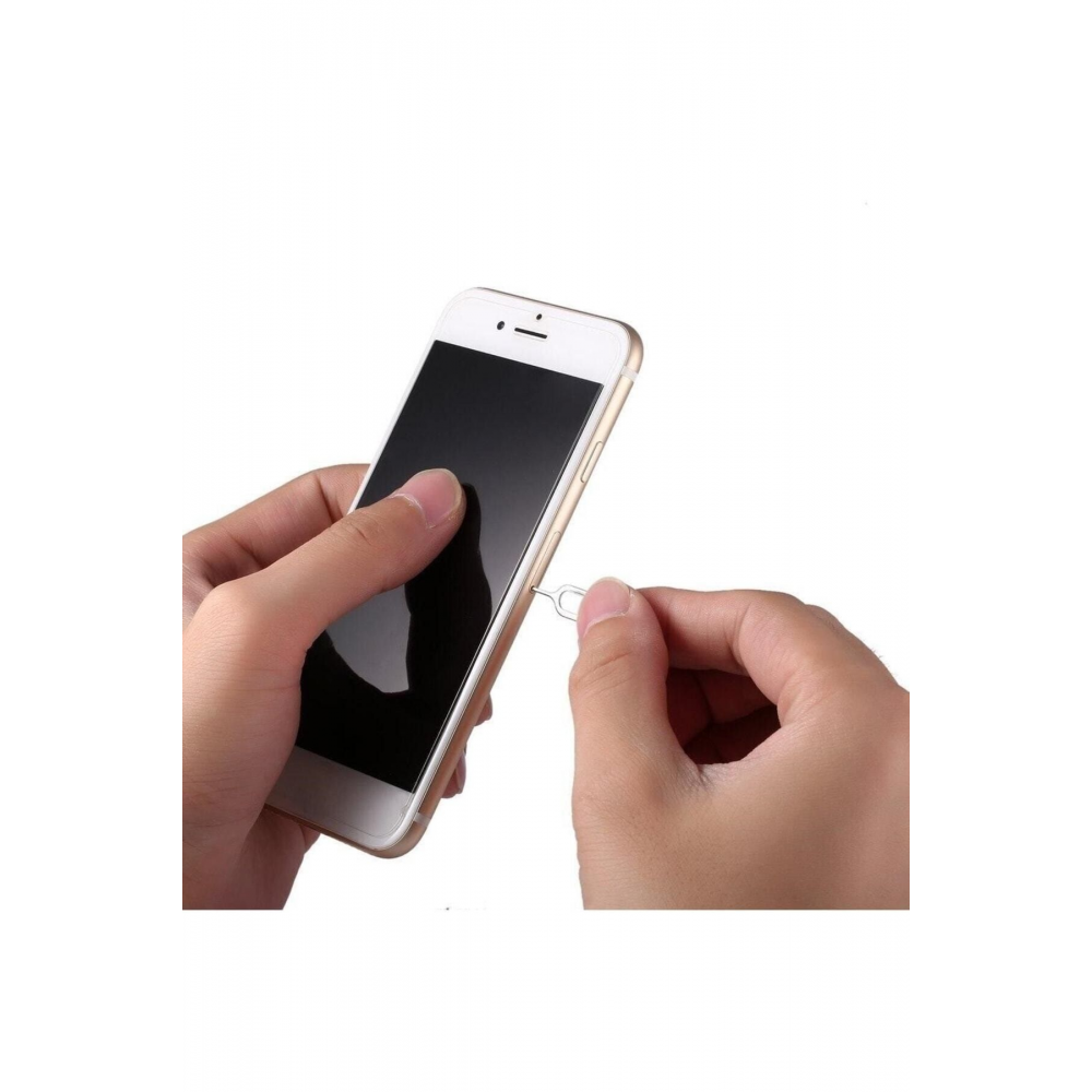 Sim Kart Iğnesi 10'lu Nano Micro Iğne Iphone Xiaomi Samsung Huawei Oppo Uyumlu Adaptör Iğne