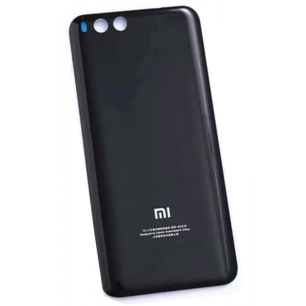 Xiaomi Mi 6 Arka Kapak Batarya Pil Kapağı Cam Siyah