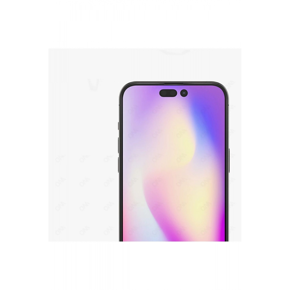 Apple iPhone 15 Pro Max Uyumlu Tam Kapatan Tamperli Cam Ekran Koruyucu Kırılmaz Cam